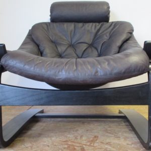 Ake Fribyter Leather Lounge Chair 919