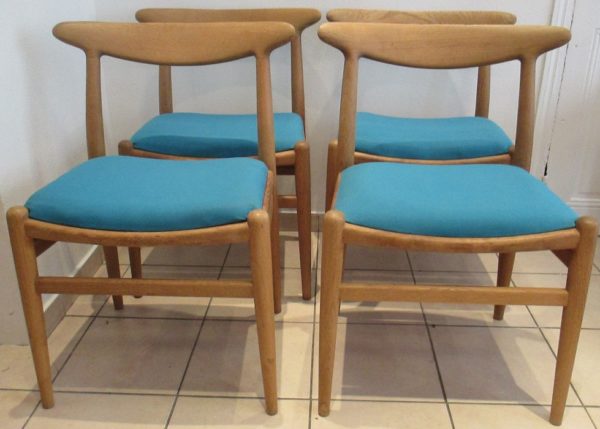 4 W2 H.Wegner Chairs 900 - Image 2
