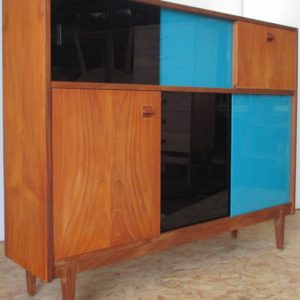 Sideboard Glass Doors Bookshelf 811