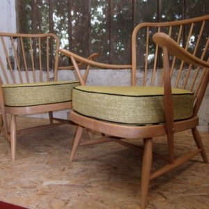 Pair of Ercol Lounge Chair 911