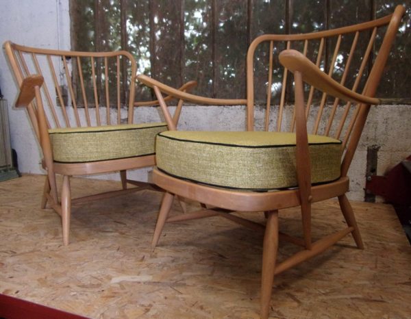 Pair of Ercol Lounge Chair 911