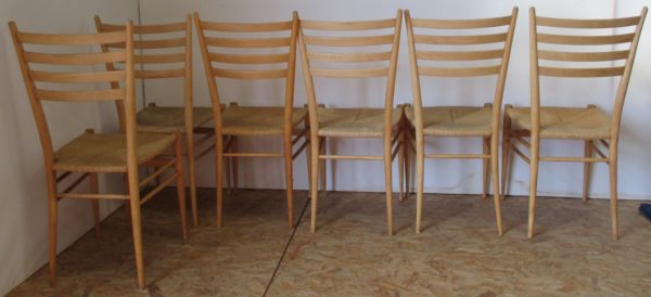 6 Chiavari / G.Ponti chairs 901 - Image 2