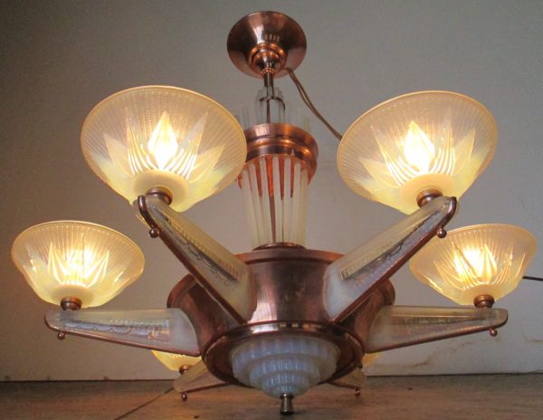Art Deco ceiling lamp by Petitot. 1002 - Image 2