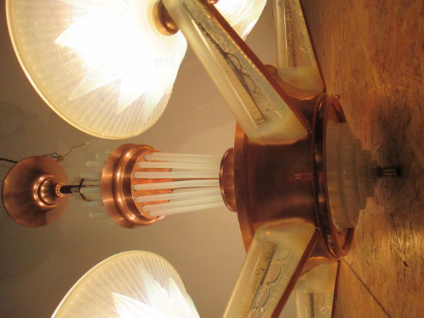 Art Deco ceiling lamp by Petitot. 1002 - Image 7