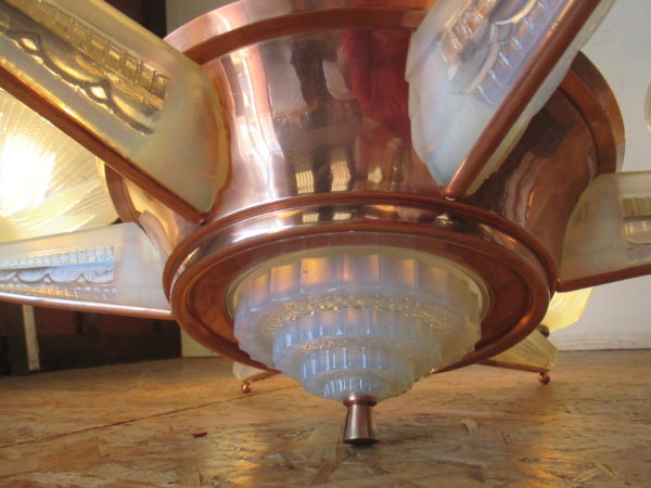 Art Deco ceiling lamp by Petitot. 1002 - Image 9