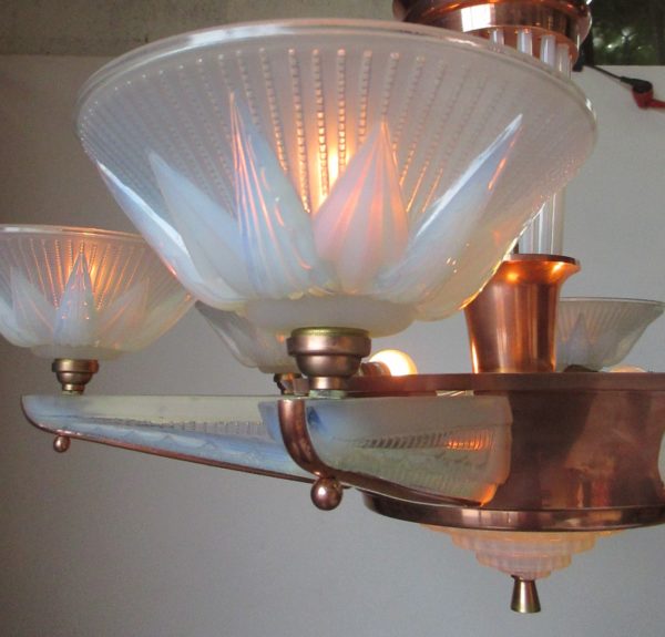 Art Deco ceiling lamp by Petitot. 1002 - Image 11
