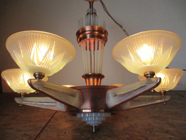 Art Deco ceiling lamp by Petitot. 1002 - Image 16