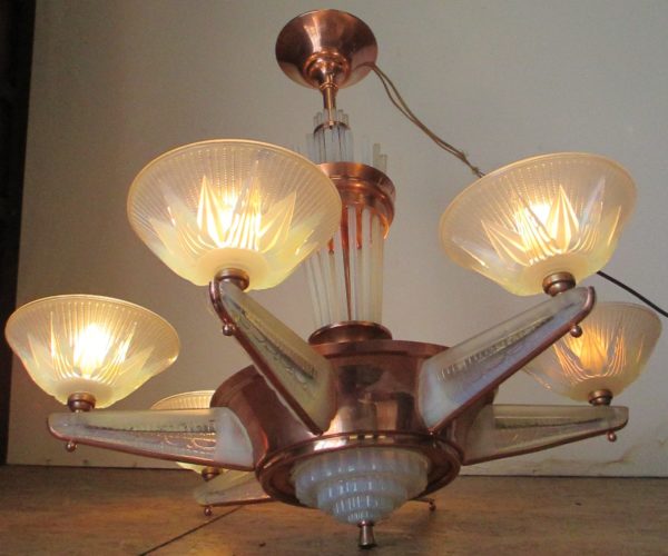 Art Deco ceiling lamp by Petitot. 1002 - Image 25