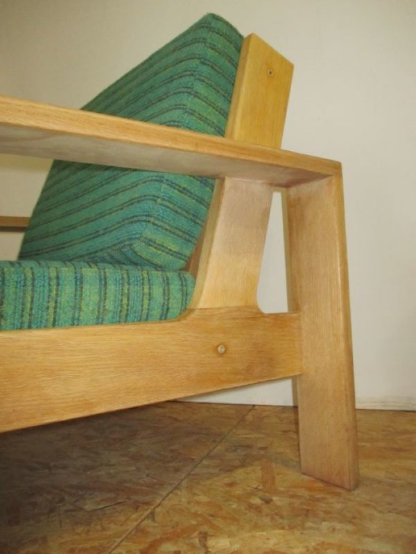 Pair of Esko Pajamies light oak armchairs. 931 - Image 7