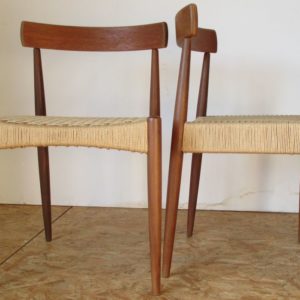 4 Mogens Kold paper-cord chairs 917