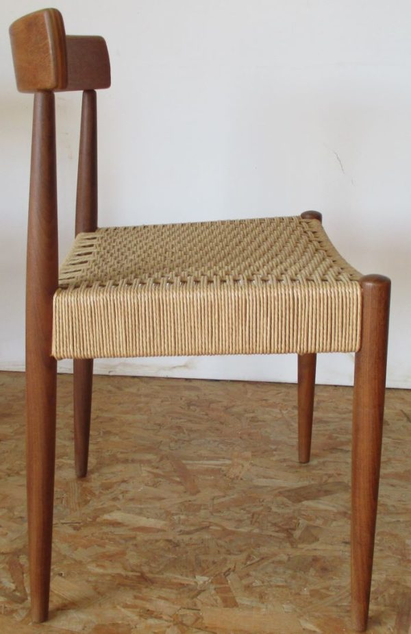 4 Mogens Kold paper-cord chairs 917 - Image 4