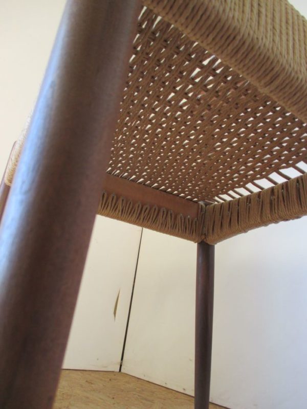 4 Mogens Kold paper-cord chairs 917 - Image 5
