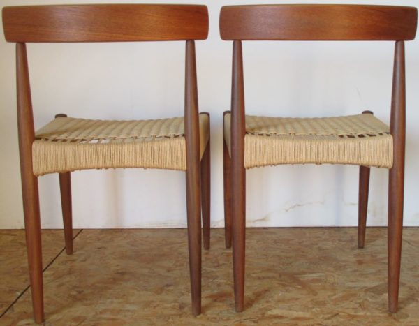 4 Mogens Kold paper-cord chairs 917 - Image 12