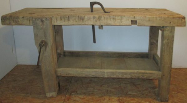 Établi de Menuisier Ancien en Chêne 1024 – Image 2