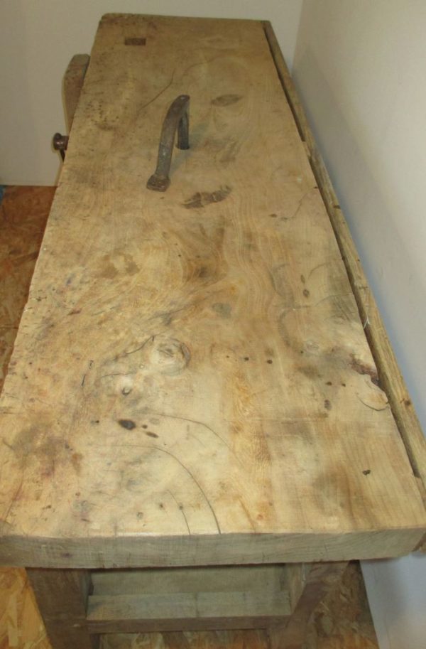 Établi de Menuisier Ancien en Chêne 1024 – Image 4