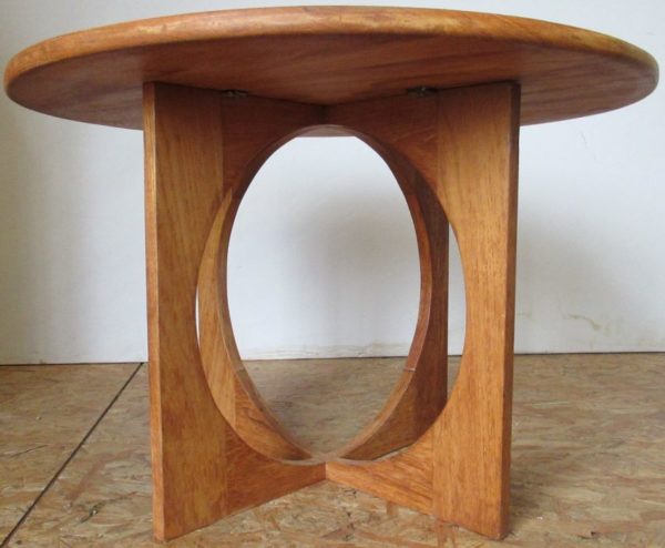 Teak round coffee table Nielson 199 - Image 8