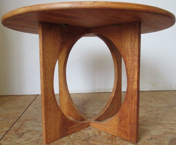 Teak round coffee table Nielson 199 - Image 2