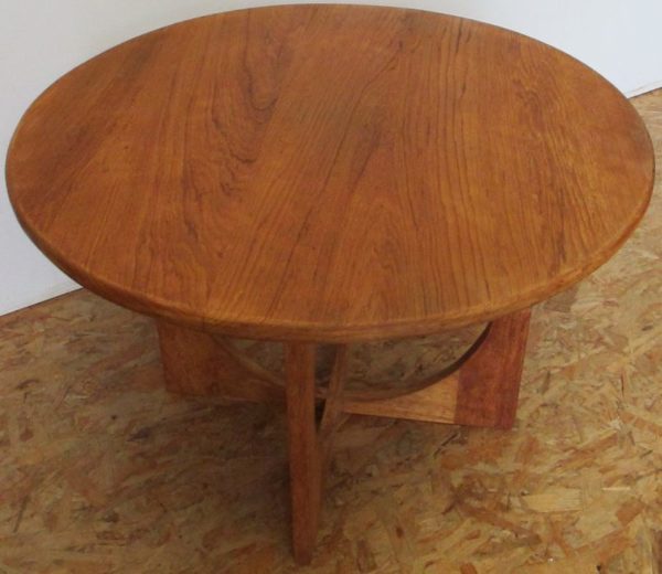Teak round coffee table Nielson 199 - Image 3