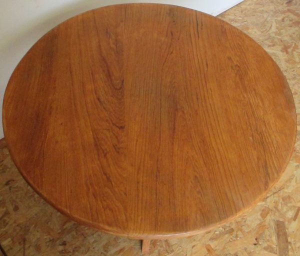 Teak round coffee table Nielson 199 - Image 7