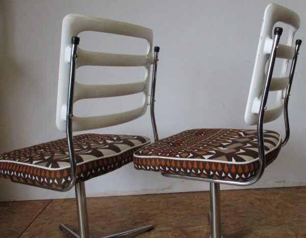 Pair of twistle chairs 70's 922 - Image 12