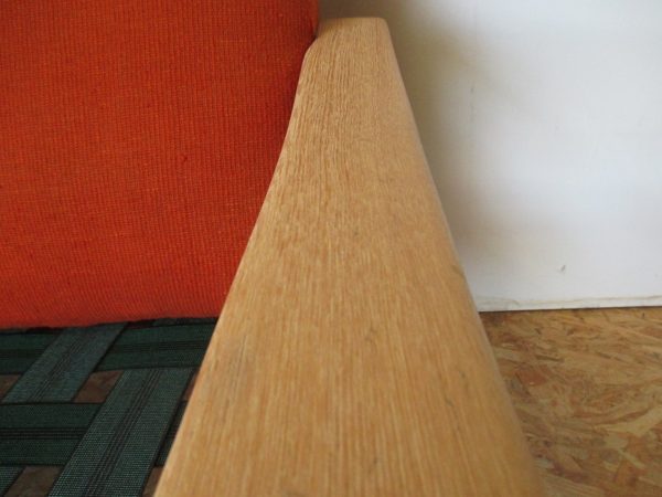 Scandinavian Orange Sofa 1011 - Image 11