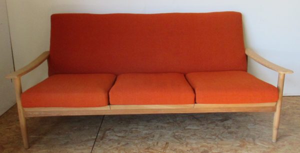 Scandinavian Orange Sofa 1011 - Image 2