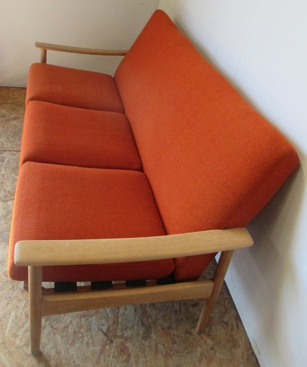 Scandinavian Orange Sofa 1011 - Image 6
