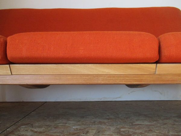 Scandinavian Orange Sofa 1011 - Image 9