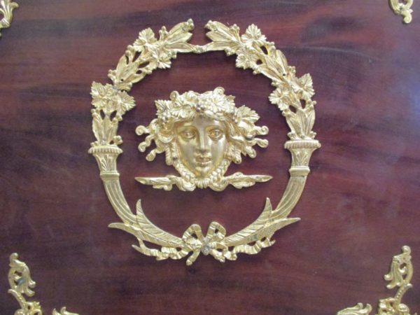 French empire style gilt bronze mounted mahogany Library 2020 - Image 10