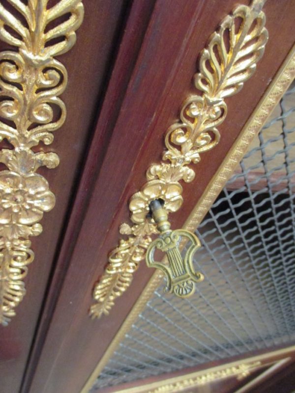 French empire style gilt bronze mounted mahogany Library 2020 - Image 17