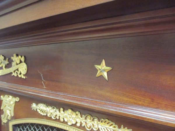 French empire style gilt bronze mounted mahogany Library 2020 - Image 31