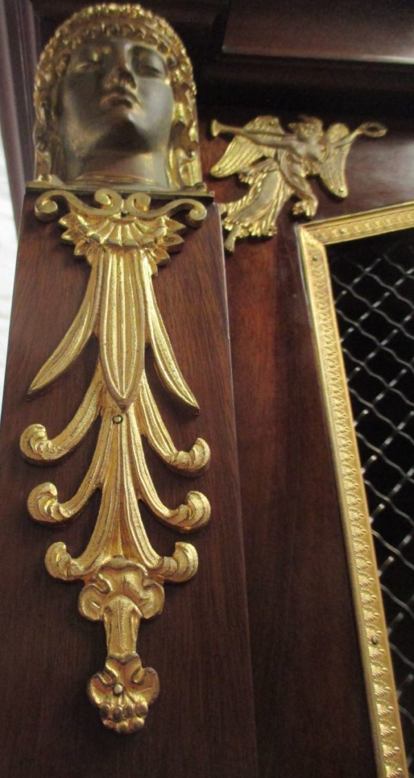 French empire style gilt bronze mounted mahogany Library 2020 - Image 33