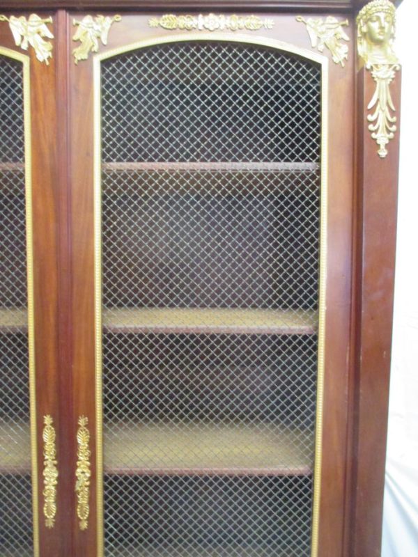 French empire style gilt bronze mounted mahogany Library 2020 - Image 43