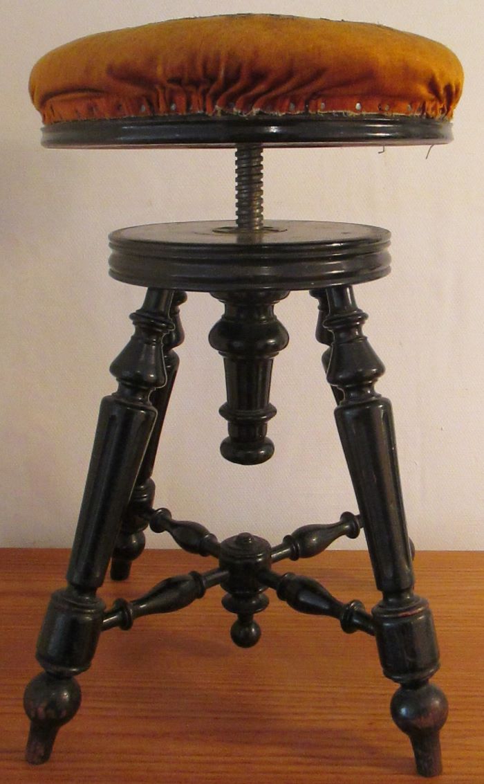 Tabouret de piano Napoléon 3