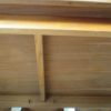 Large teak table with chromed legs 460 - Image 9