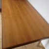 Large teak table with chromed legs 460 - Image 13