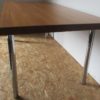 Large teak table with chromed legs 460 - Image 17