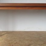 Large teak table with chromed legs 460 - Image 4