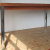 Large teak table with chromed legs 460 - Image 15