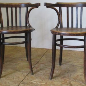 Pair of bent-wood armchairs 946
