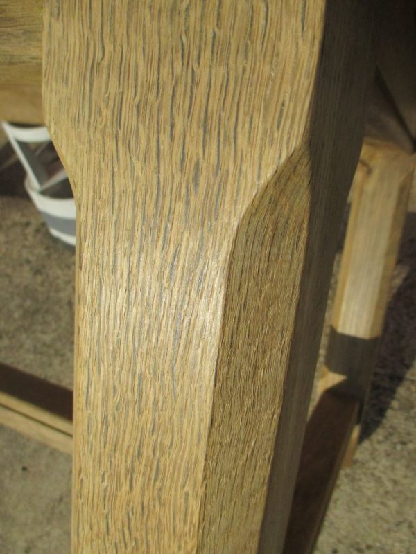 Grande table de ferme en chêne 133 – Image 7