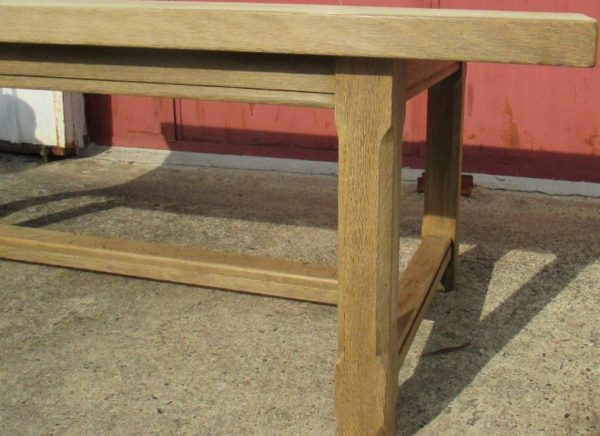 Grande table de ferme en chêne 133 – Image 8